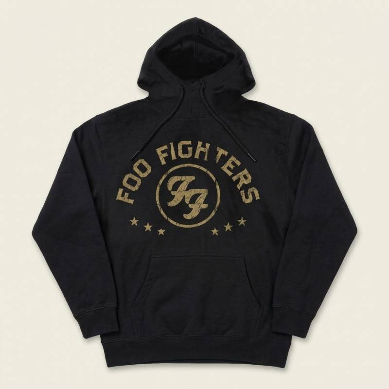 【予約商品】FOO FIGHTERS Unisex Pullover Hoodie: Arched Stars (Black)