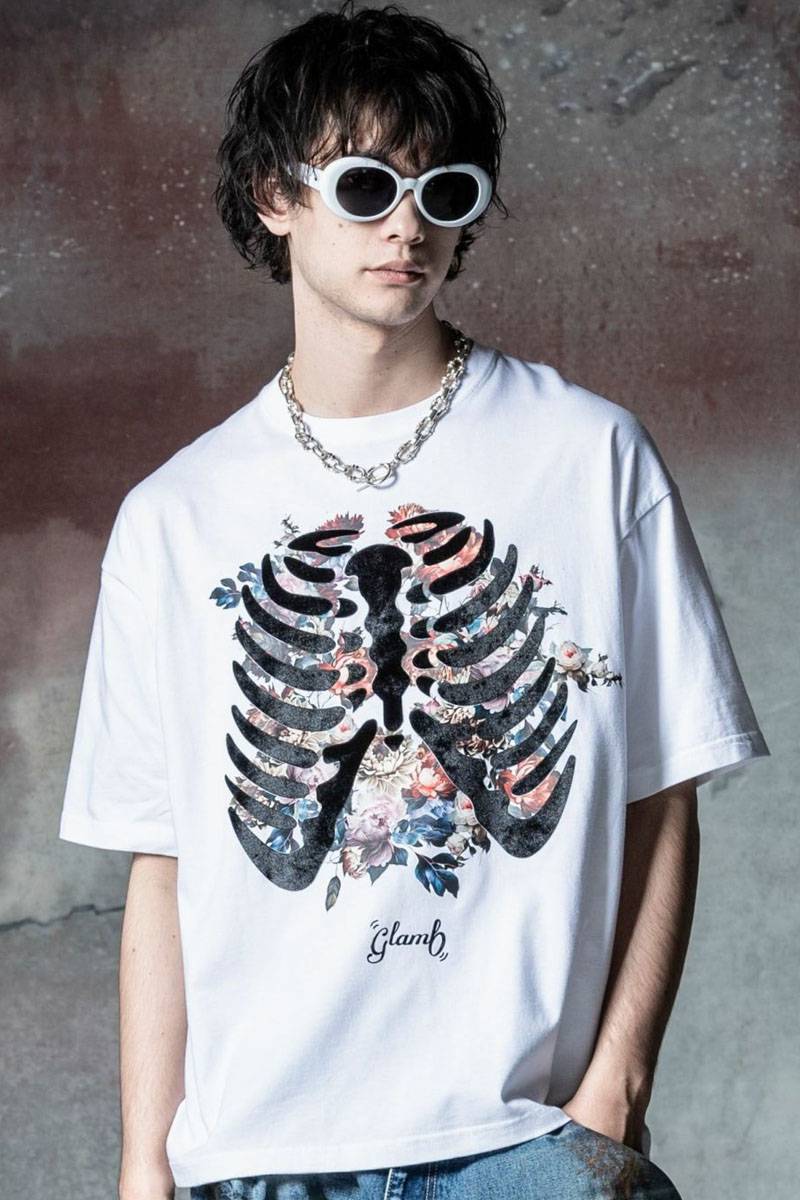 glamb(グラム)GB0324/CS03 : Skelton Flower T-Shirt glamb(グラム)GB0324/CS03 : Skelton Flower T-Shirt