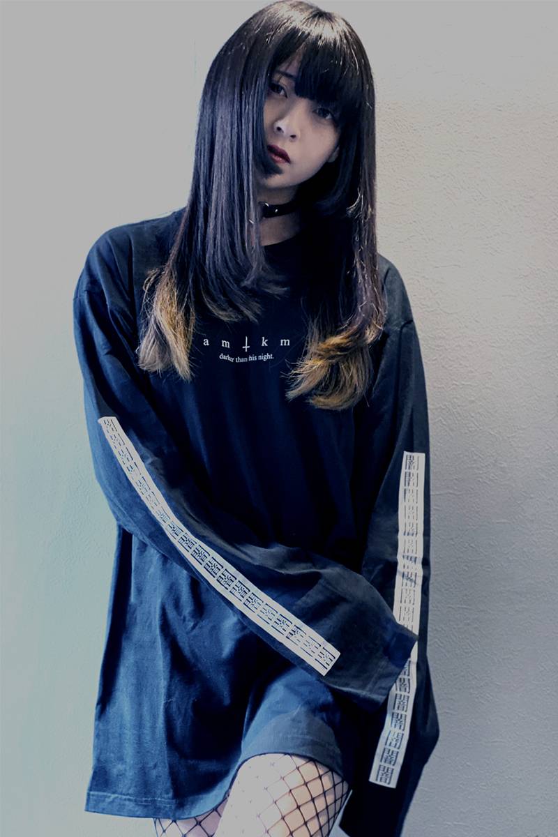 アマツカミ 闇/Dark Long T-Shirts Black