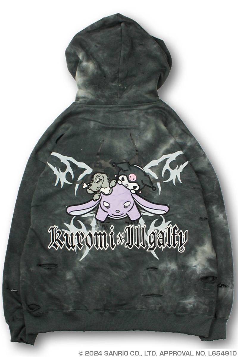 予約商品】クロミ×GALFY(ガルフィー) イルガルフィームラ染めZIP 予約商品】クロミ×GALFY(ガルフィー) イルガルフィームラ染めZIP