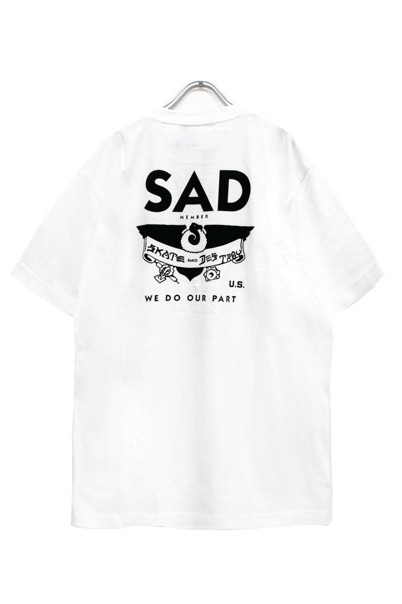 THRASHER TH8177A S.A.D Tee WHITE