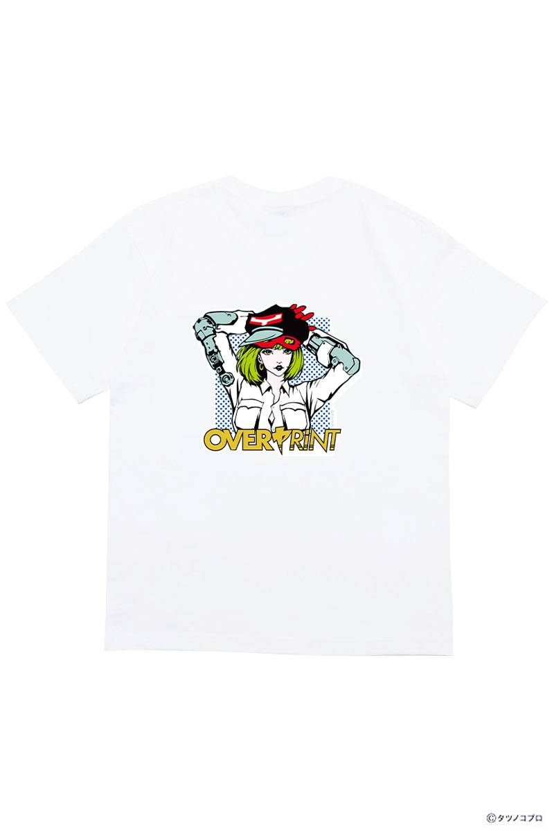 over print (オーバー・プリント) Yatterman Tee_ヤッターマン1号 - White