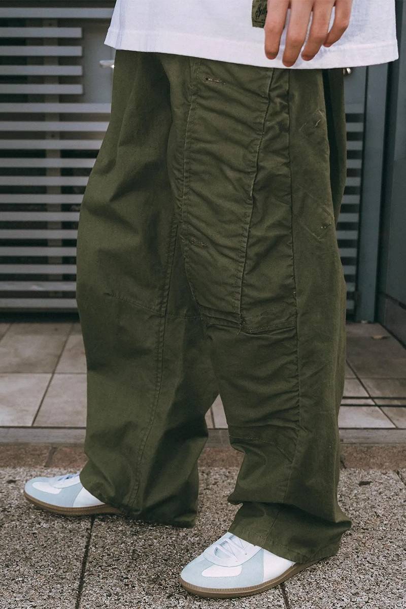 Subciety (サブサエティ) Military tent pants - Olive