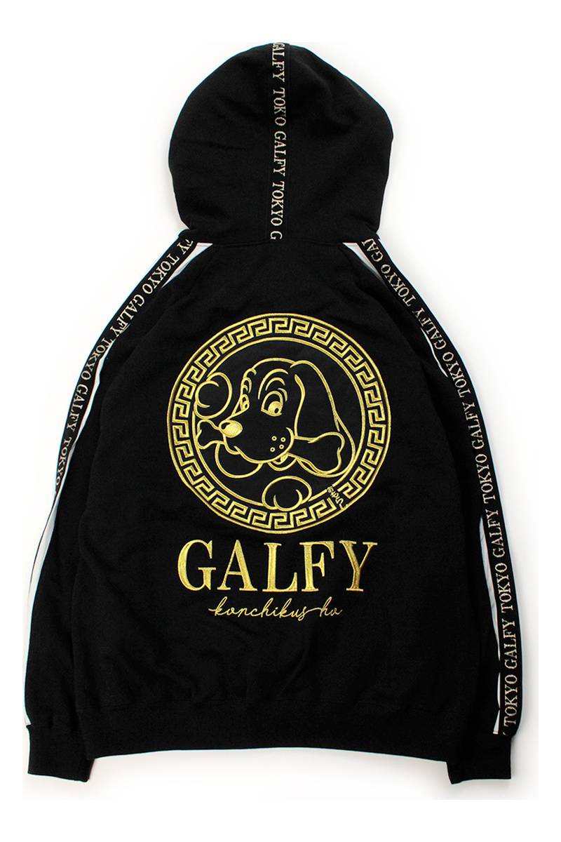 【予約商品】GALFY（ガルフィー）成金パーカー - BLACK