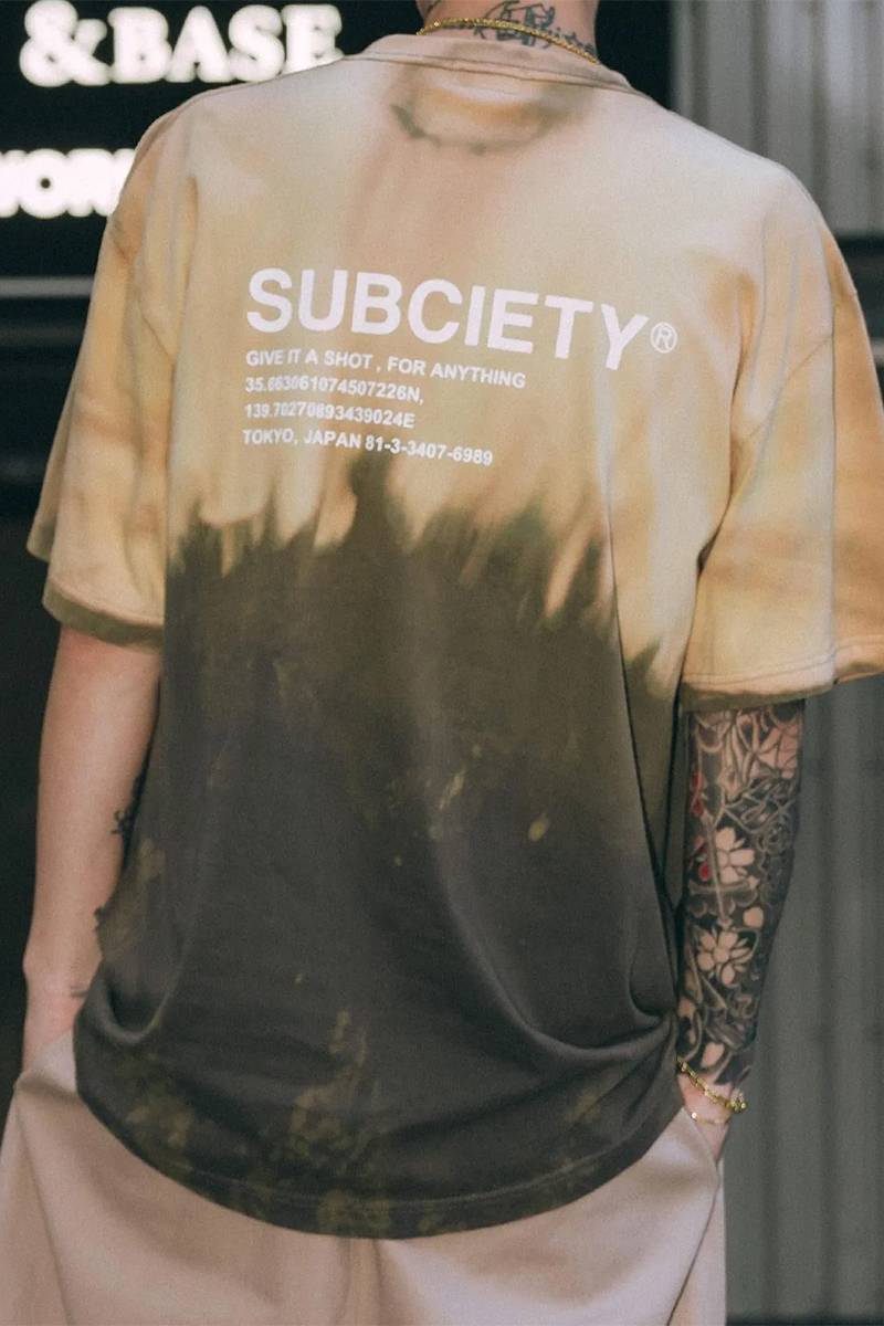 Subciety (サブサエティ) Faded tee - Black