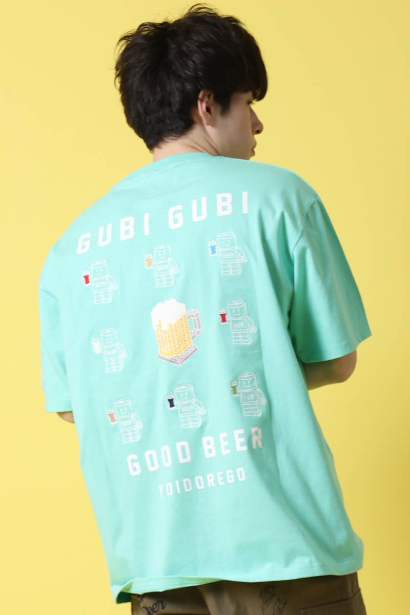 YOIDORE (ヨイドレ) ぐびぐびブロックTEE - Emerald Green