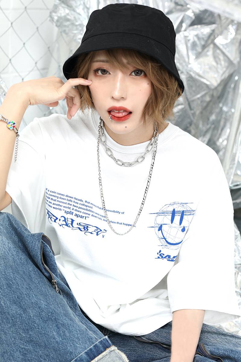 DI:VISION (ディヴィジョン) W-A-RLD Tee WHITE