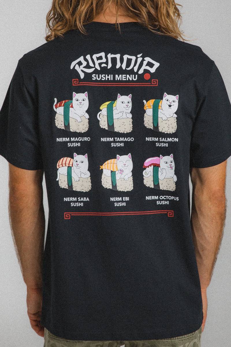 RIPNDIP (リップンディップ) SUSHI NERM TEE (BLACK)