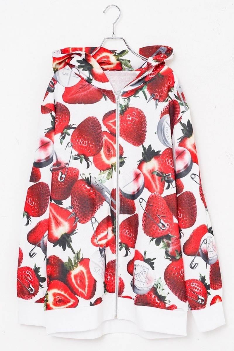 TRAVAS TOKYO【トラバストーキョー】Tablet berry zip hoodie TRAVAS TOKYO【トラバストーキョー】Tablet berry zip hoodie