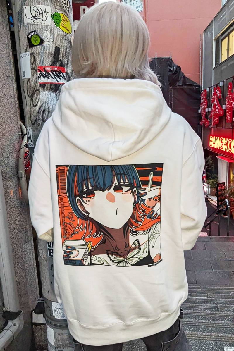 SCENE TOKYO (シーントウキョウ) tattoo hoodie - White