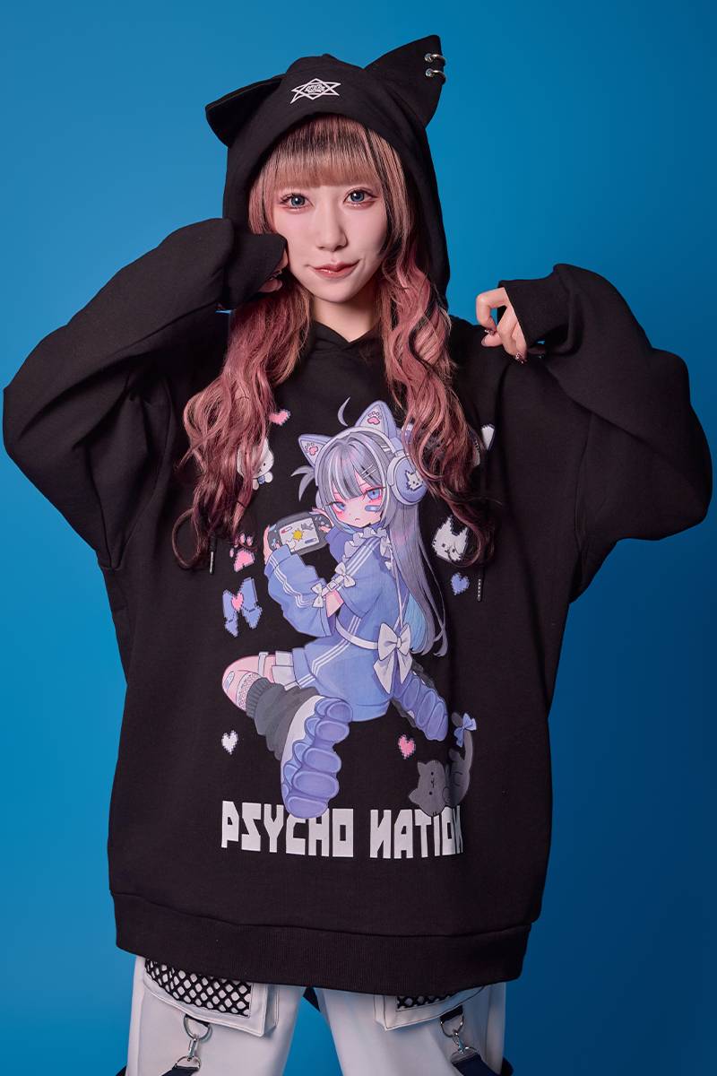 寝田ルネ×PSYCHO NATION(サイコネーション) ゲーマーパーカー