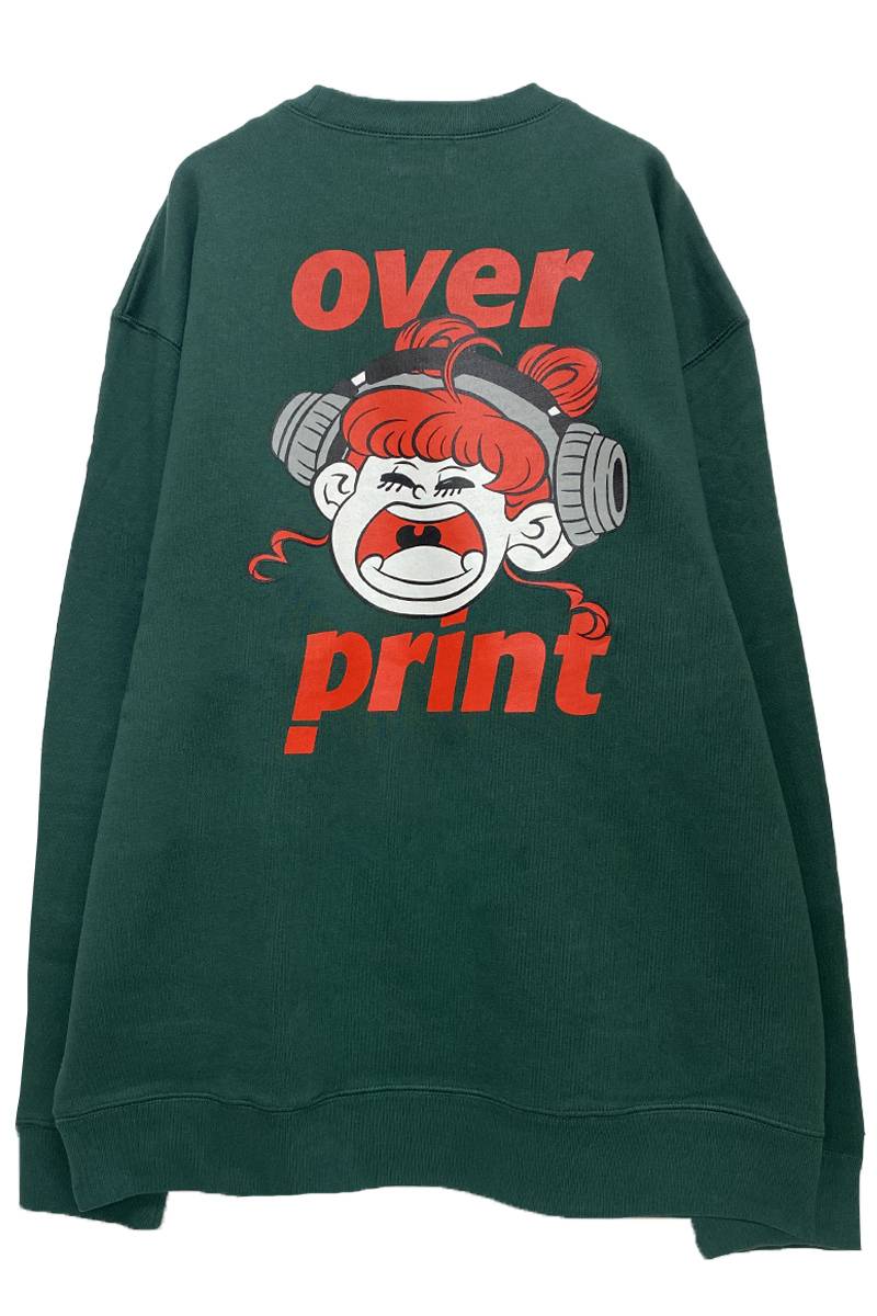over print(オーバープリント) ZERO ZERO HERO sweatshirts1 *japan&HK limited (green)