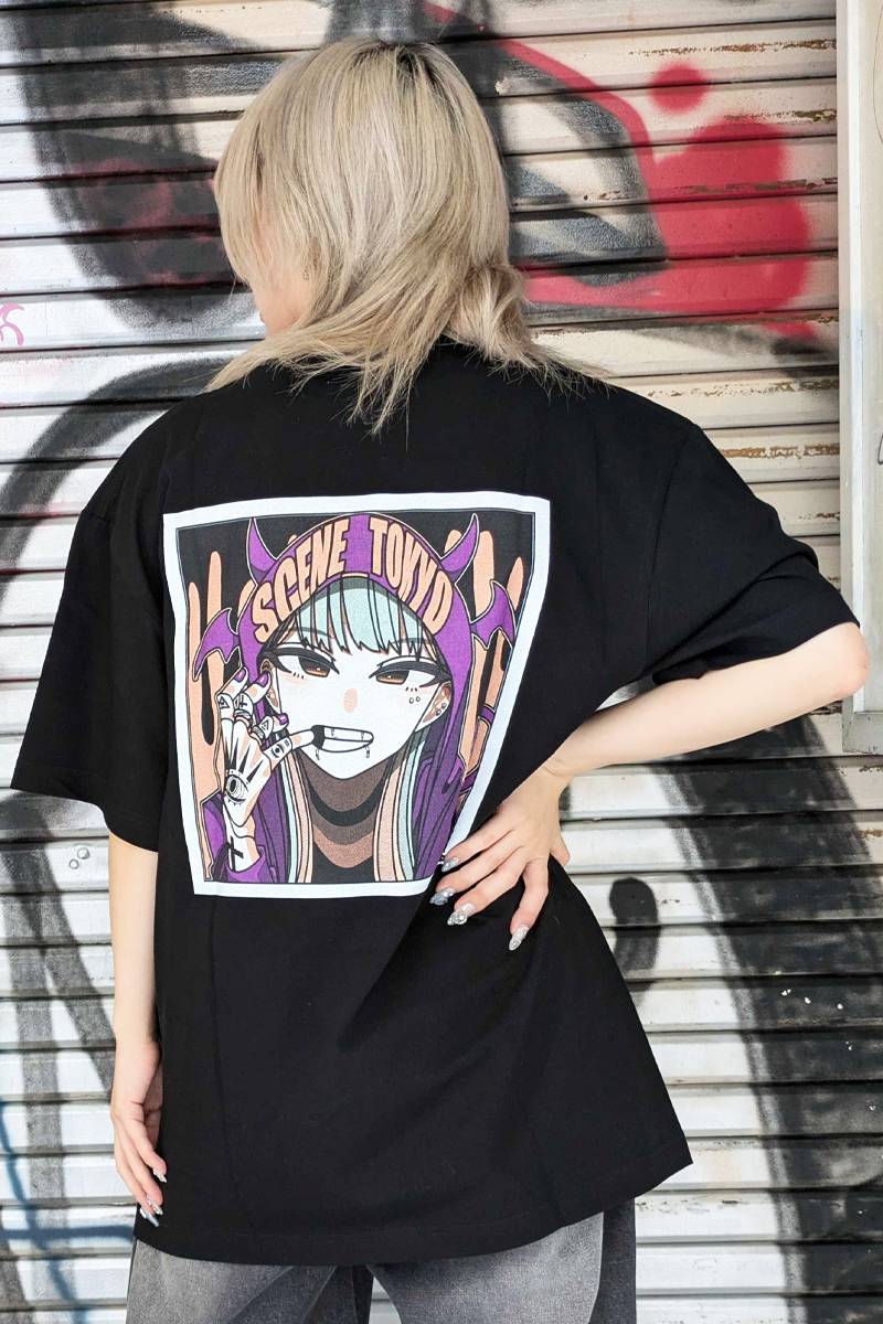 SCENE TOKYO (シーントウキョウ) Devil girl Tee(black)