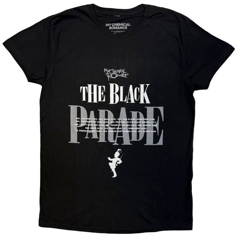 【予約商品】MY CHEMICAL ROMANCE バンドTシャツ ユニセックス: Track Listing (Black)