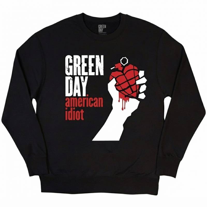 【予約商品】GREEN DAY Unisex Sweatshirt: American Idiot (Black)