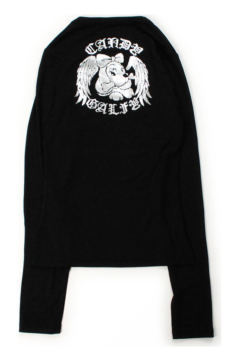 【予約商品】GALFY（ガルフィー）骨×LOVE ロンTee - BLACK