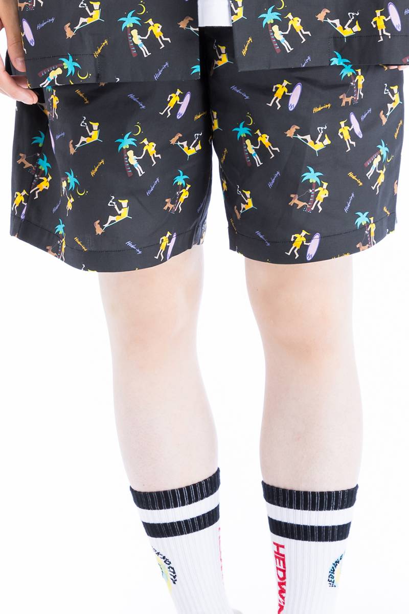 HEDWiNG (ヘドウィグ) Hau' oli Shorts  / Midnight black