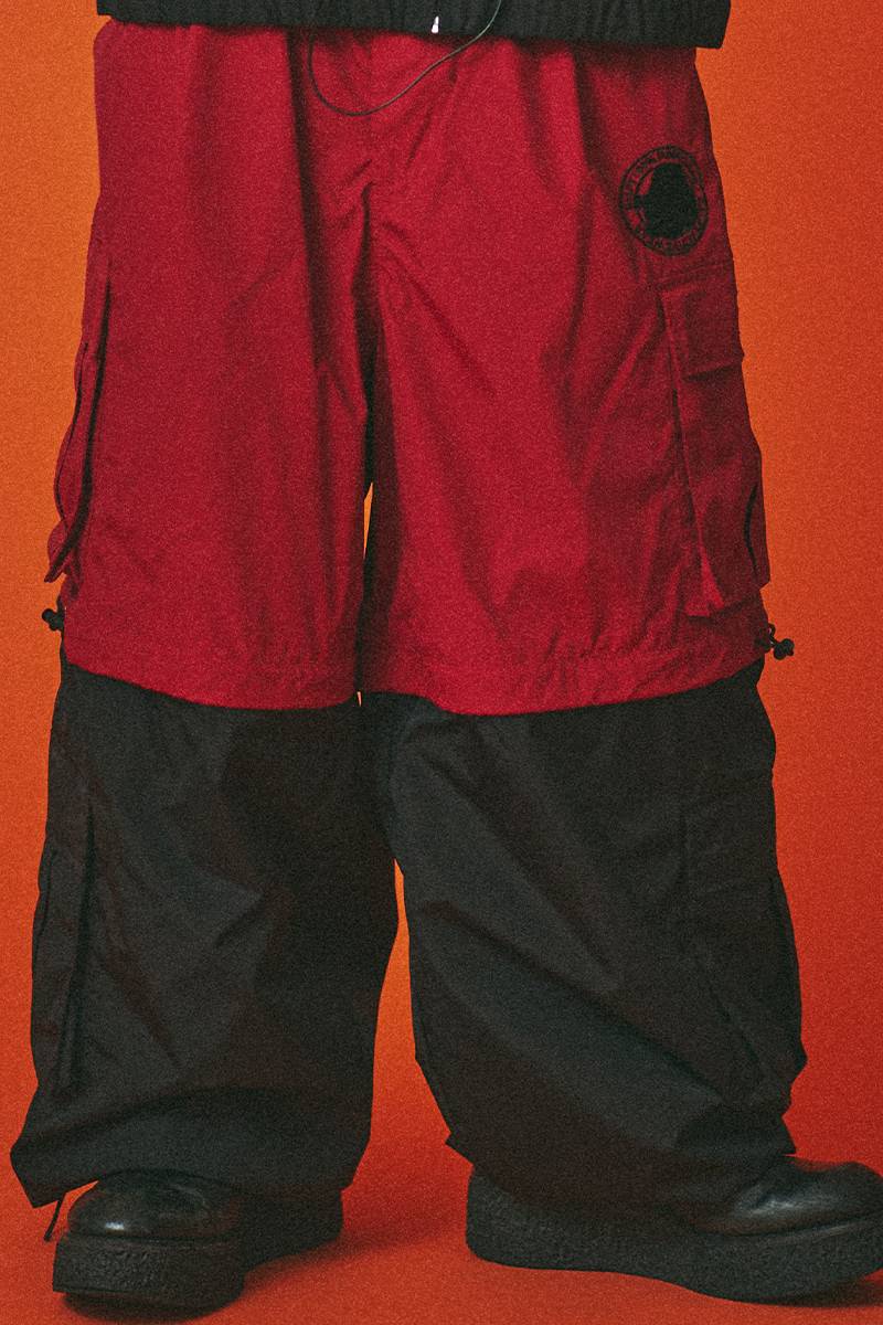 GALFY (ガルフィー)わんわんFC ヒザパッカリングパンツ - Red
