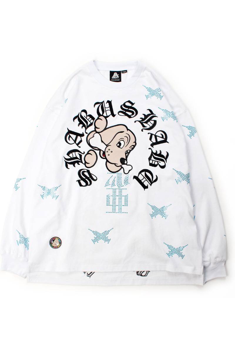 【予約商品】GALFY（ガルフィー）SHABUSHABUピカピカロンTEE - WHITE