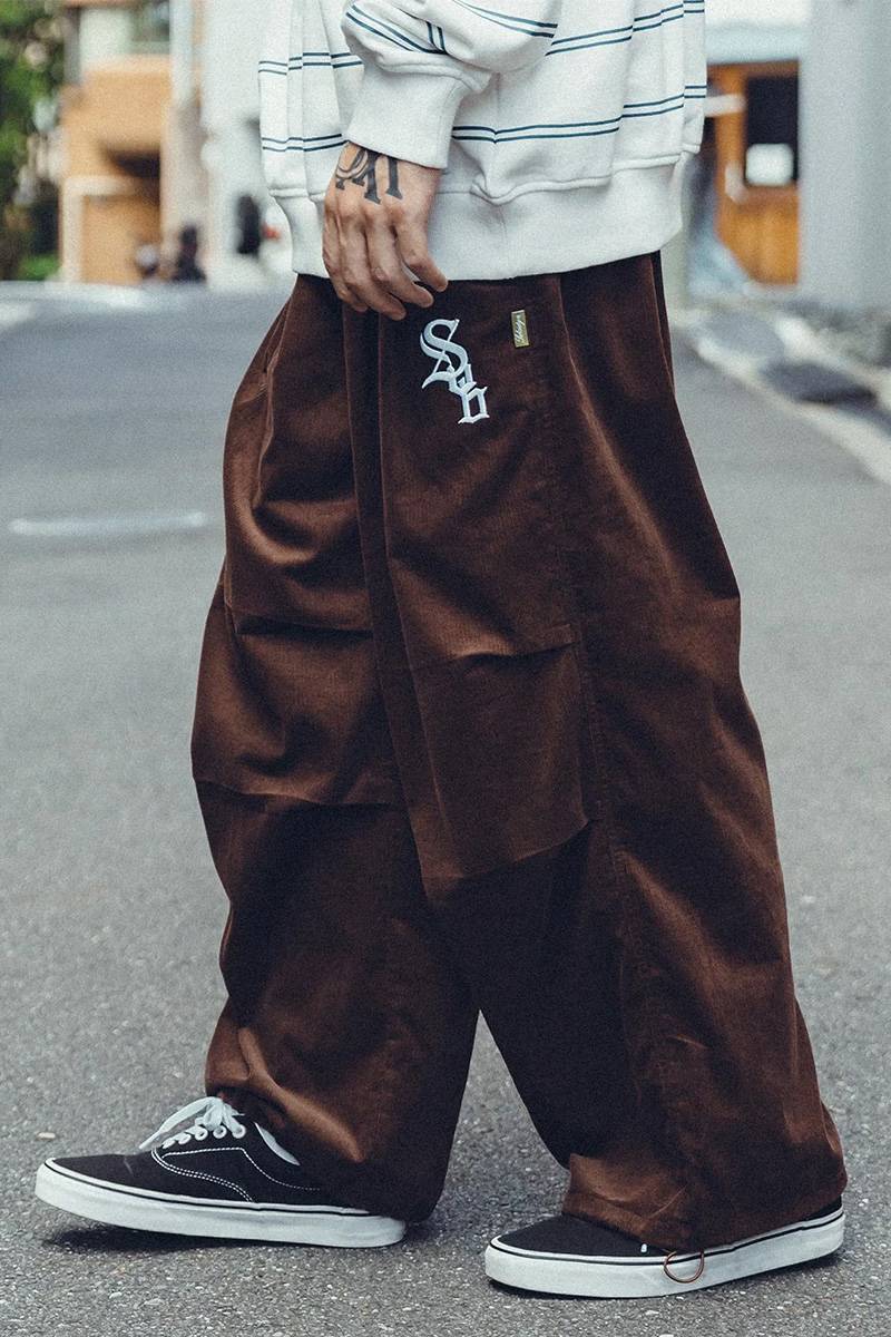 Subciety (サブサエティ) CORDUROY TROUSERS BROWN