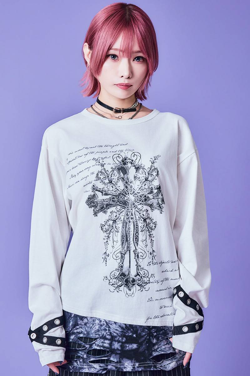 PSYCHO NATION(サイコ・ネーション) タイダイ・レイヤーTEE - White