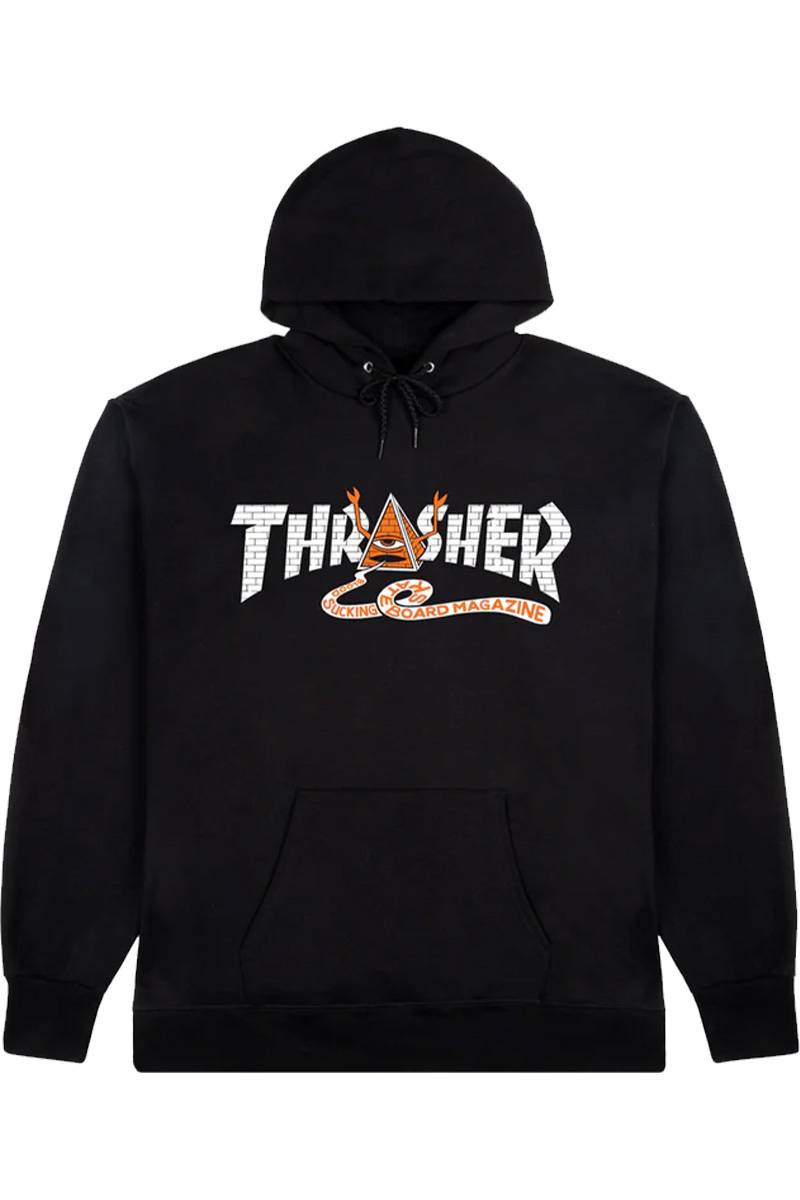 THRASHER × TOY MACHINE Pyramid Hoodie