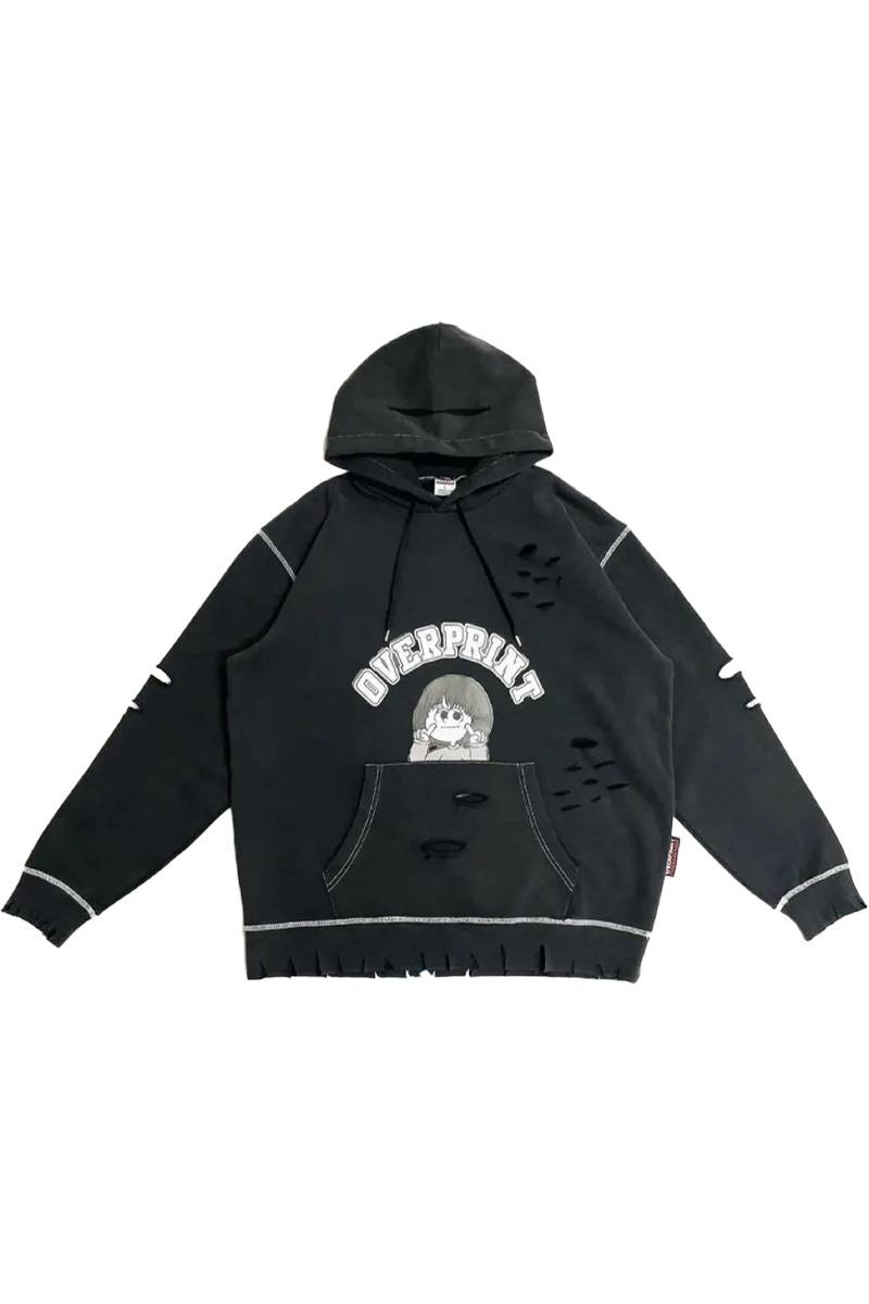 over print (オーバープリント) Puppet Hoodie