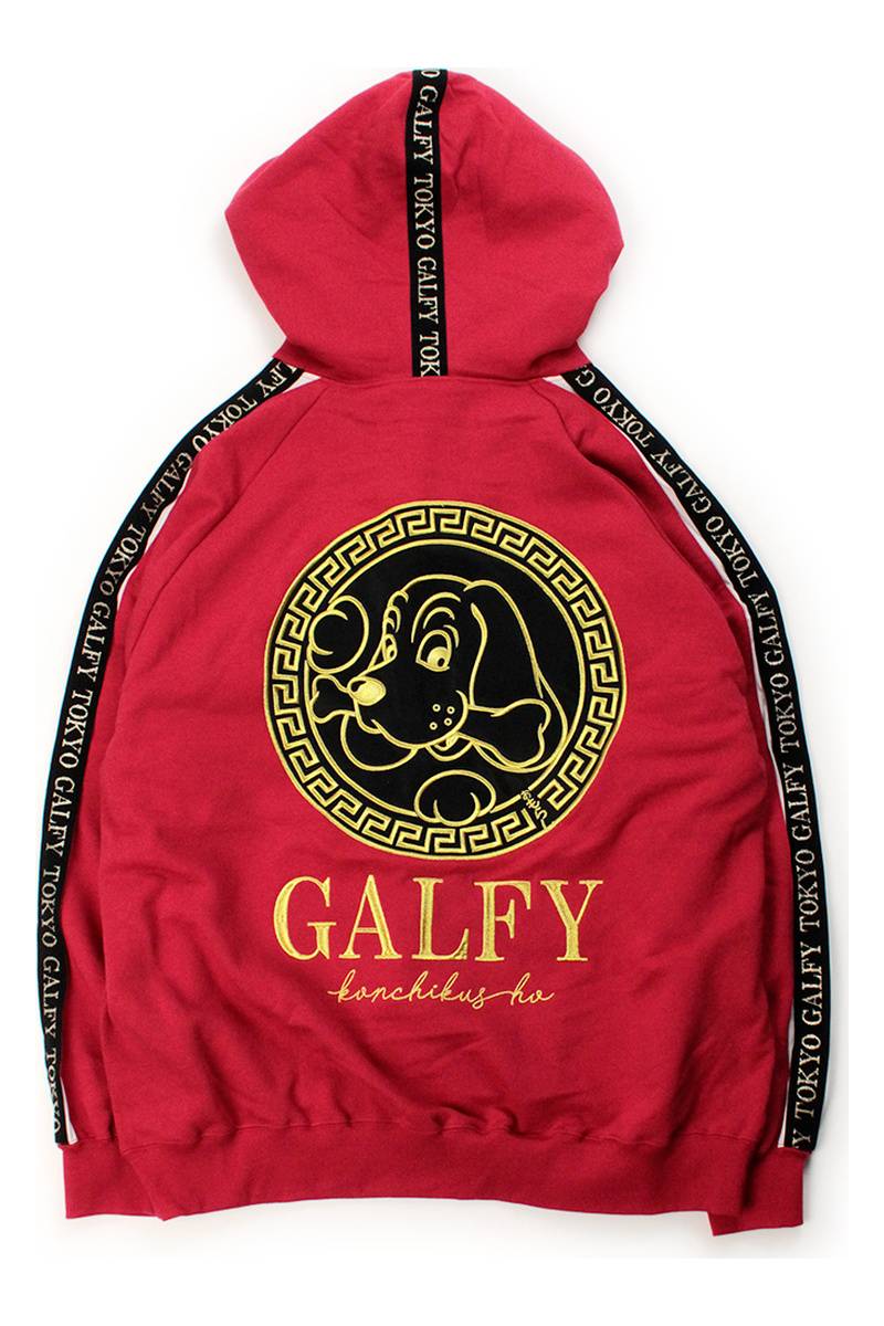 【予約商品】GALFY（ガルフィー）成金パーカー - RED