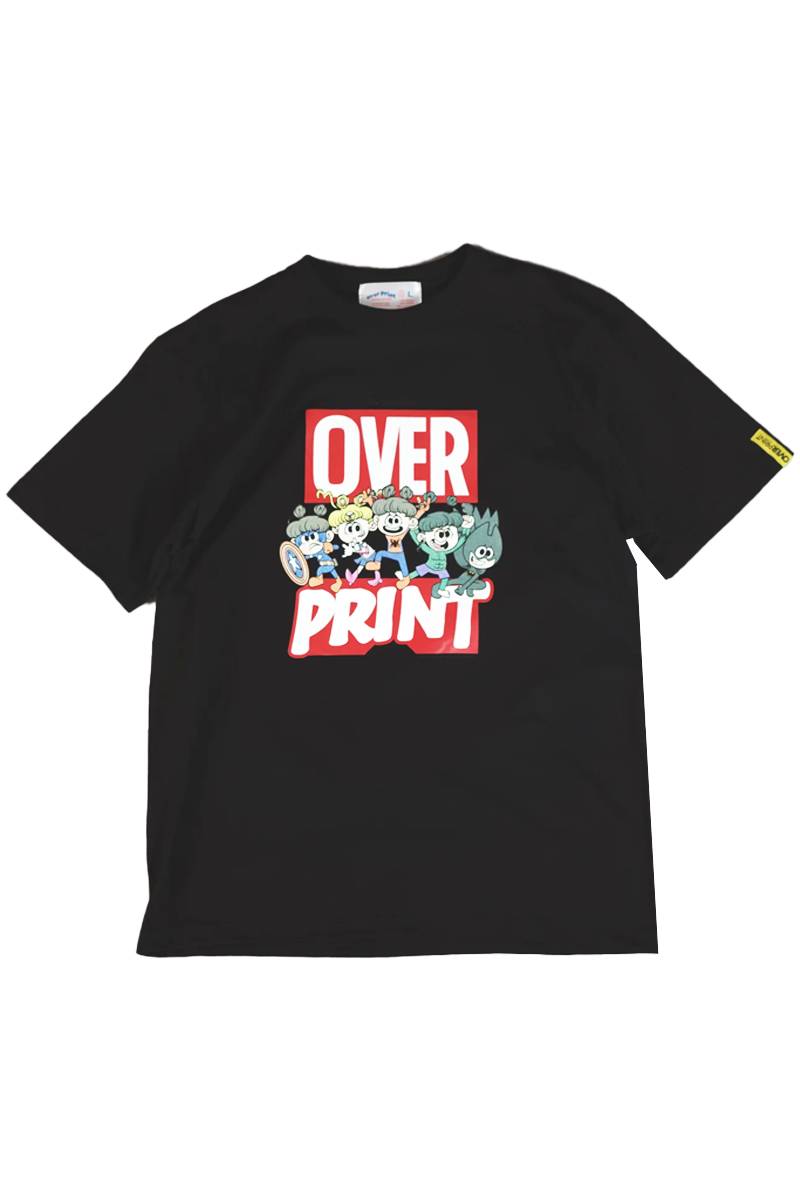 over print (オーバー・プリント) NO HEROES Tee - Black