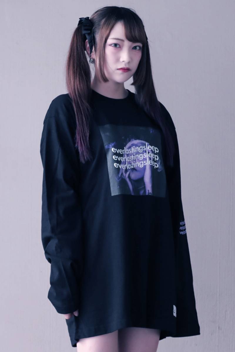アマツカミ 「永眠」Long T-shirts Purple