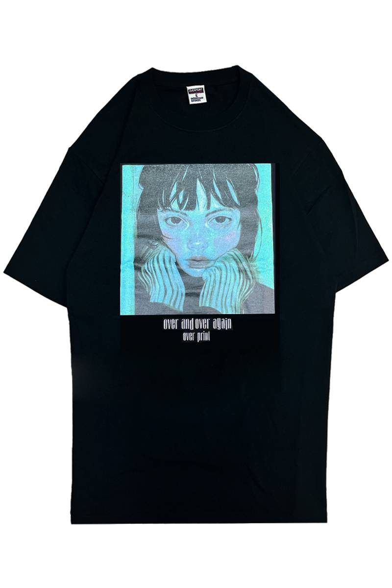 over print (オーバープリント) DRAWING Tee - Black