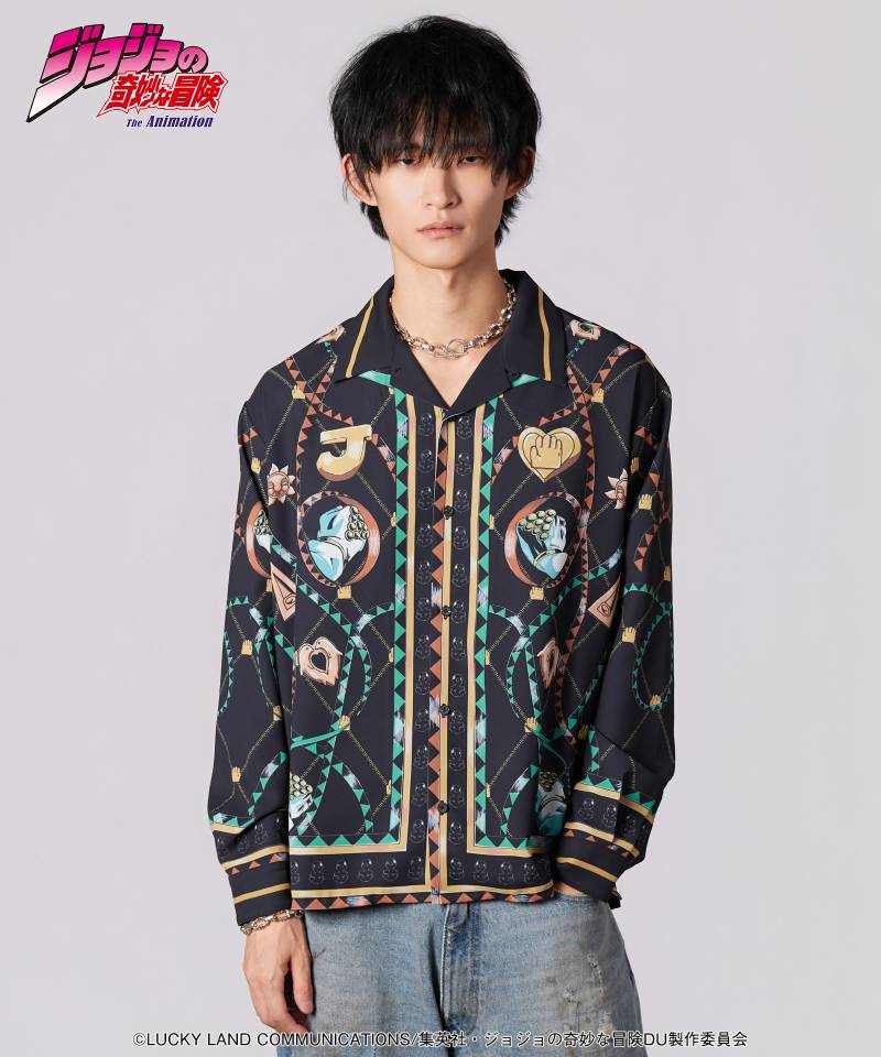 【予約商品】ジョジョの奇妙な冒険xglamb(グラム) Jotaro Shirt - Black