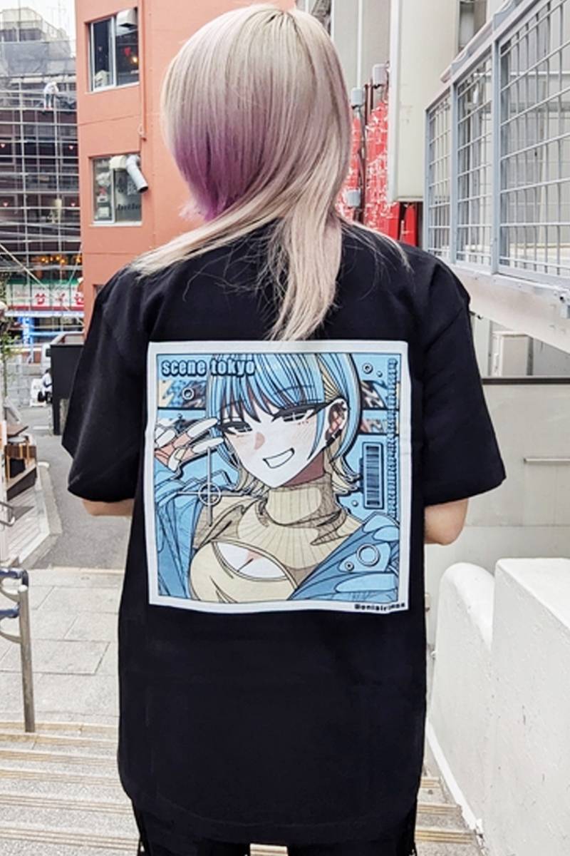 SCENE TOKYO (シーントウキョウ) piece girl Tee - Black