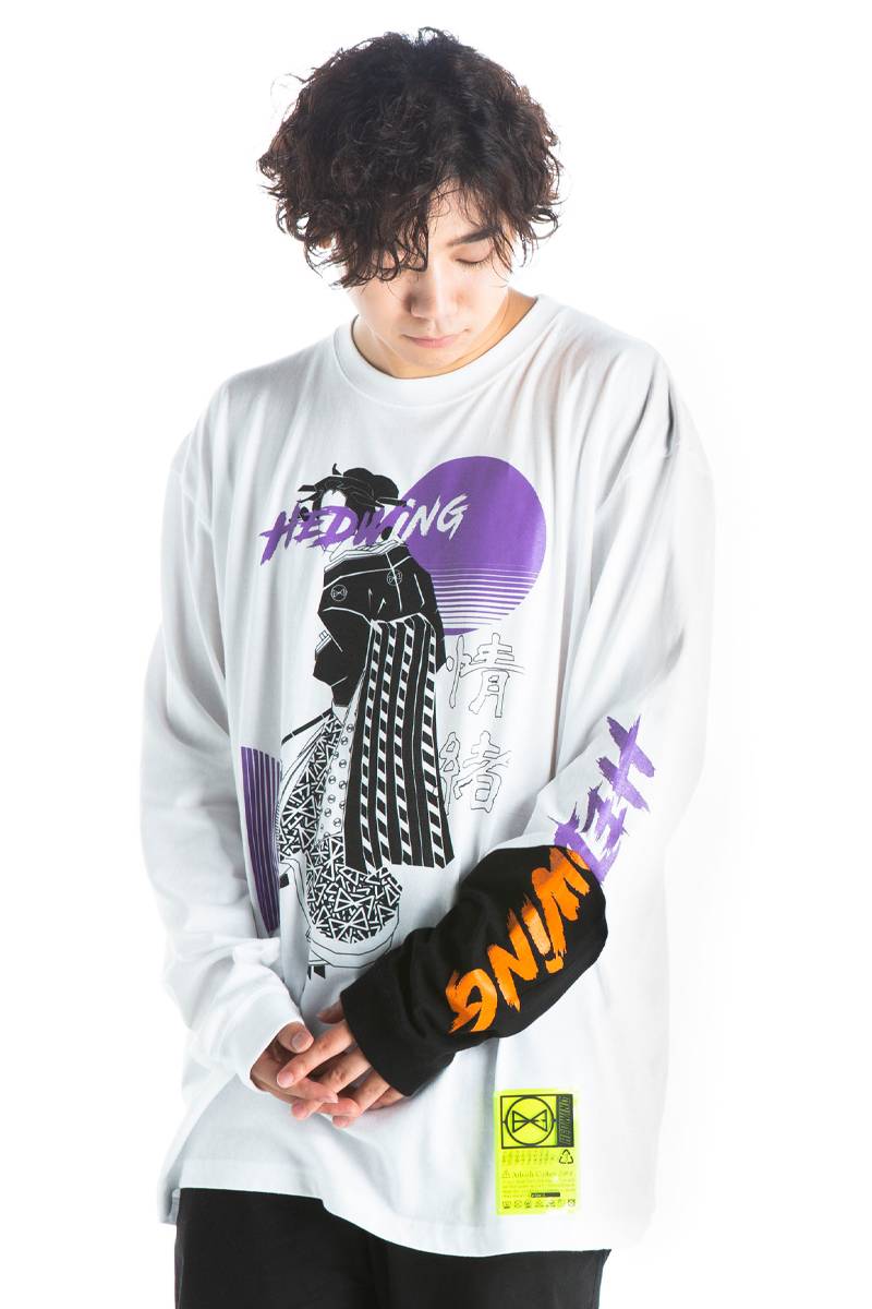 HEDWiNG “JYOCHO” Crosscut Longsleeve T-shirt White