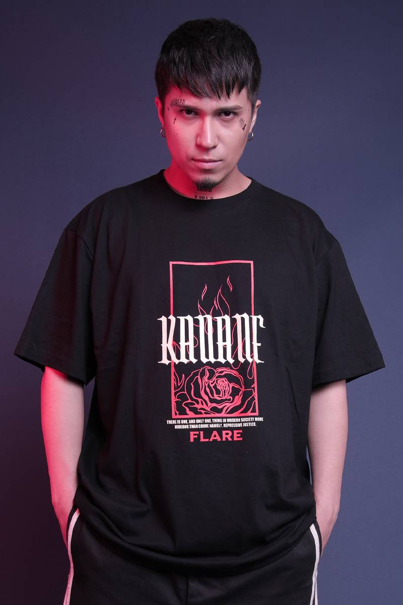 KAVANE Clothing "WIELD"OVERSIZE CUTSEW(Blk)
