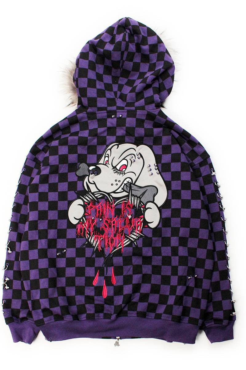 【予約商品】GALFY（ガルフィー）EMO IS NOT DEADパーカー - PURPLE