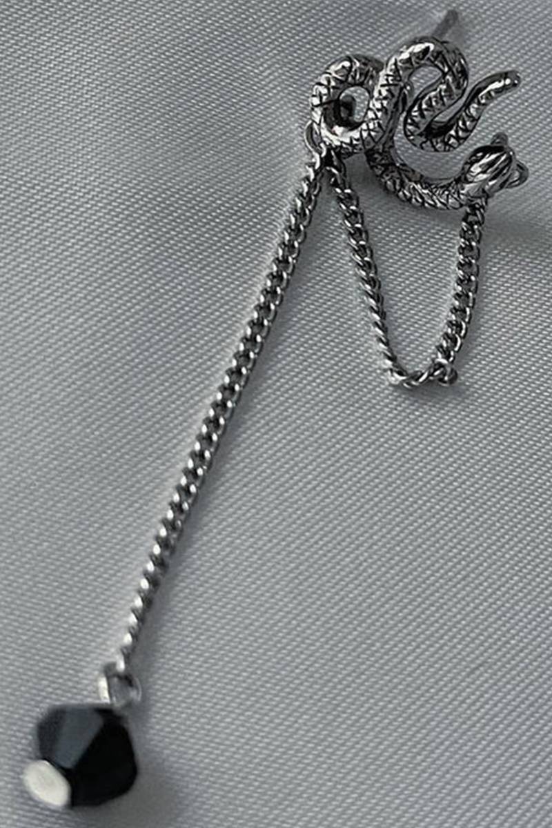 gibous(ギボス) snake chain stone pierce