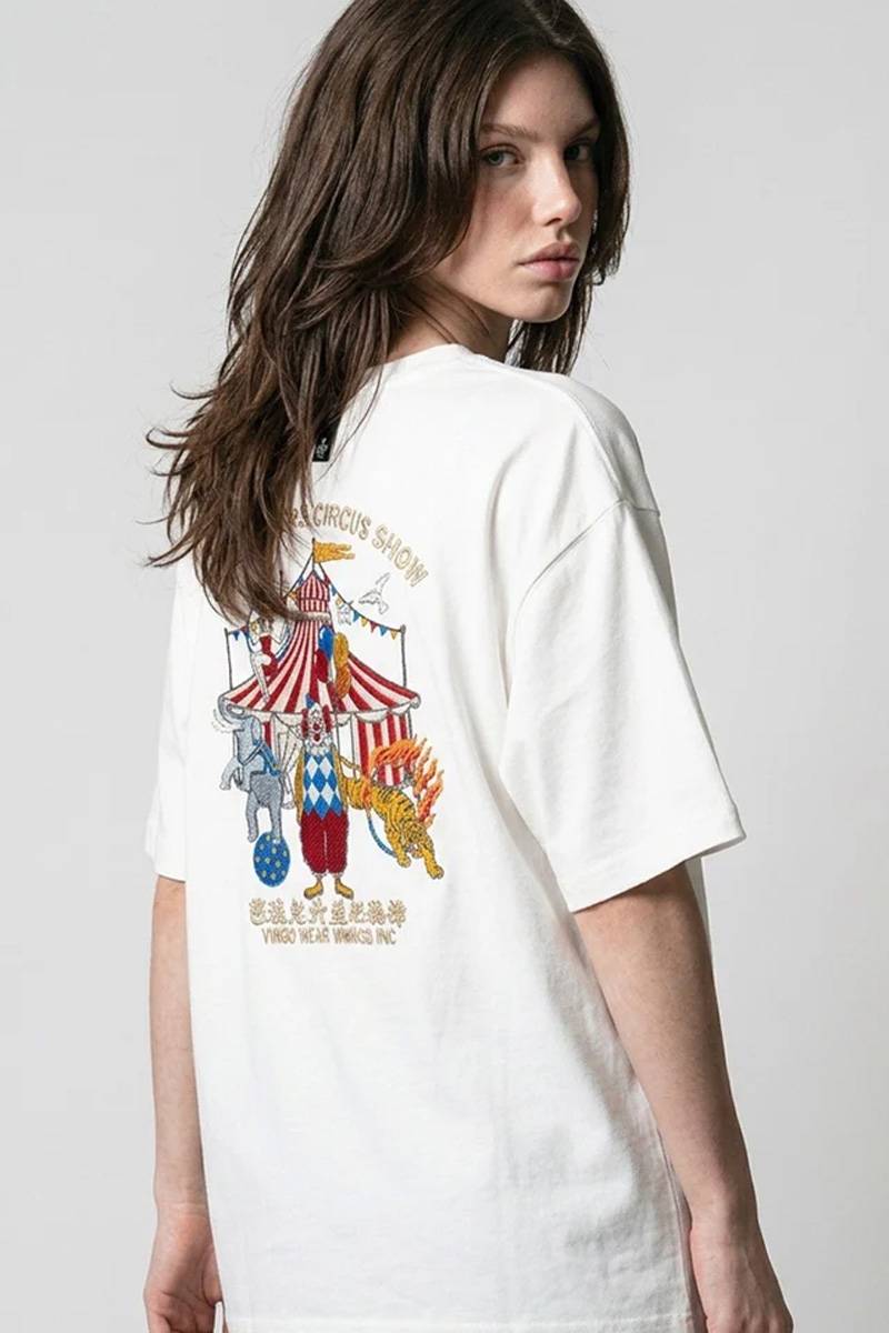 VIRGOwearworks(ヴァルゴウェアワークス) VGW Circus Wide Tee - White