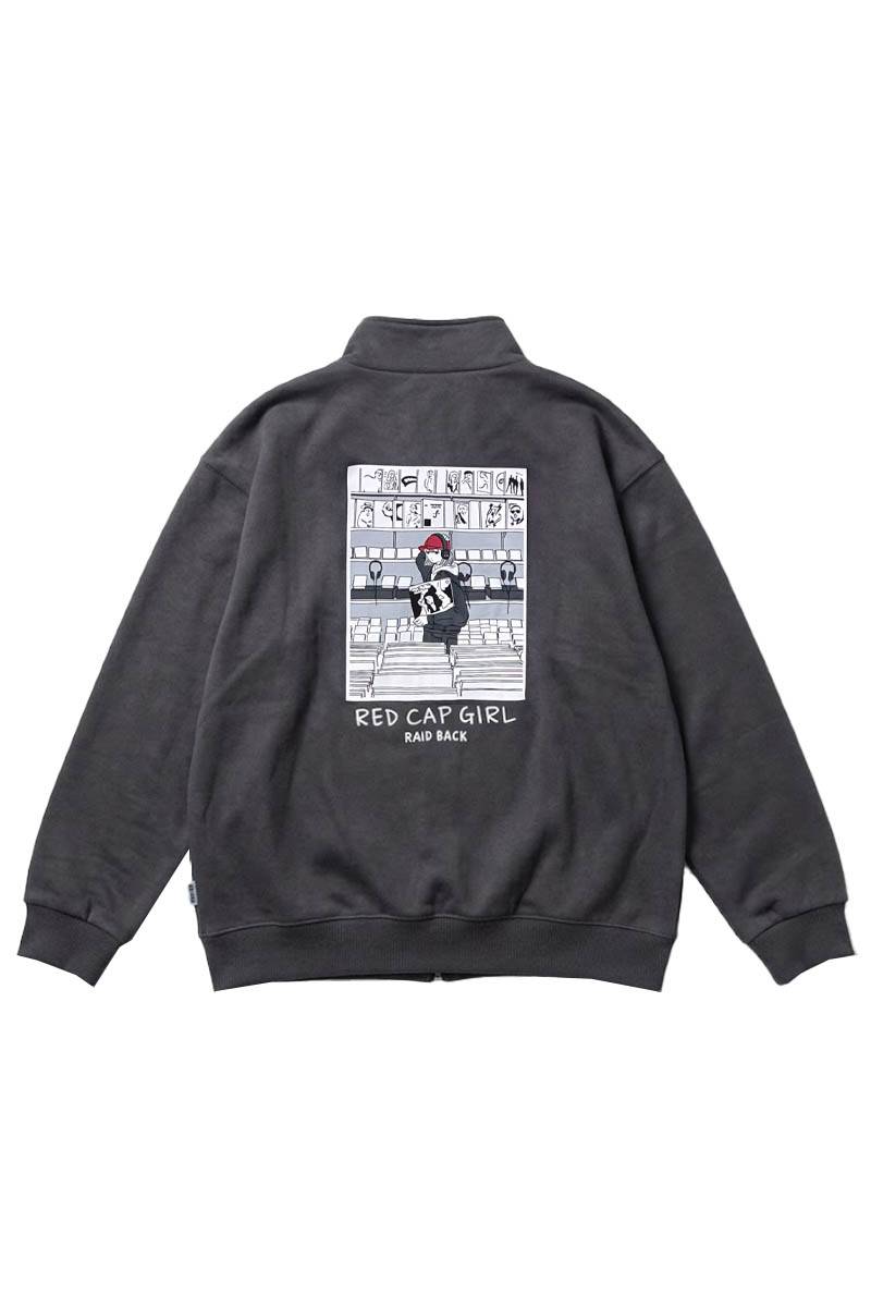 Red Cap Girl (レッド・キャップ・ガール) カット・スウェード・スタンド・カラーJKT - C.Gray