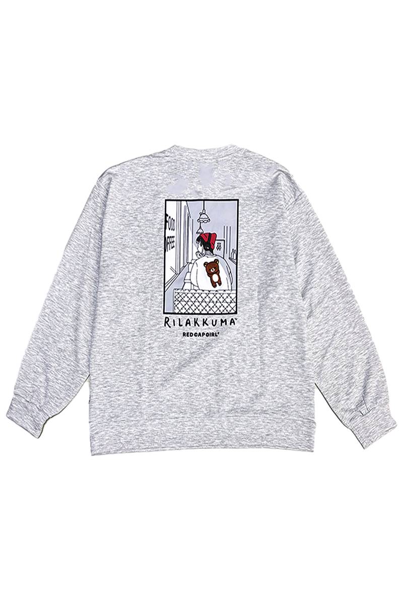 リラックマ×Red Cap Girl (レッド・キャップ・ガール) コラボ・ダンボールC/N - Ash Gray
