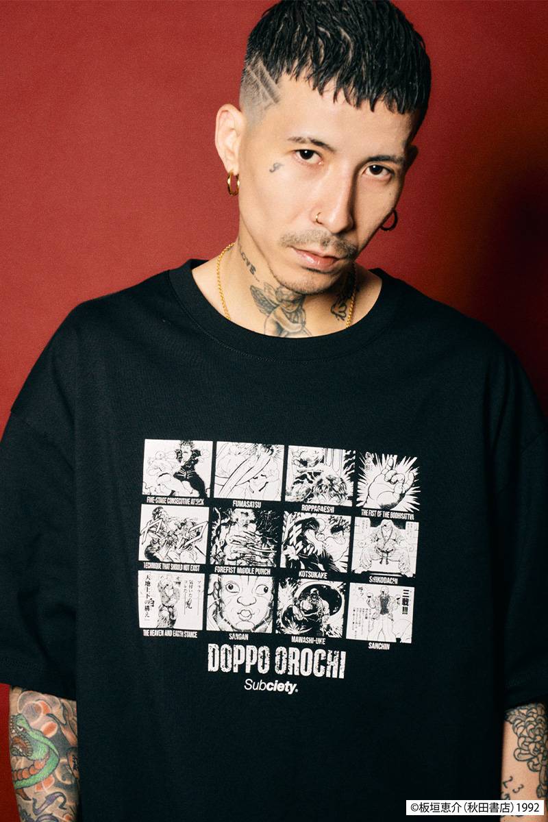 【予約商品】刃牙 × Subciety(サブサエティ)　Orochi Doppo tee