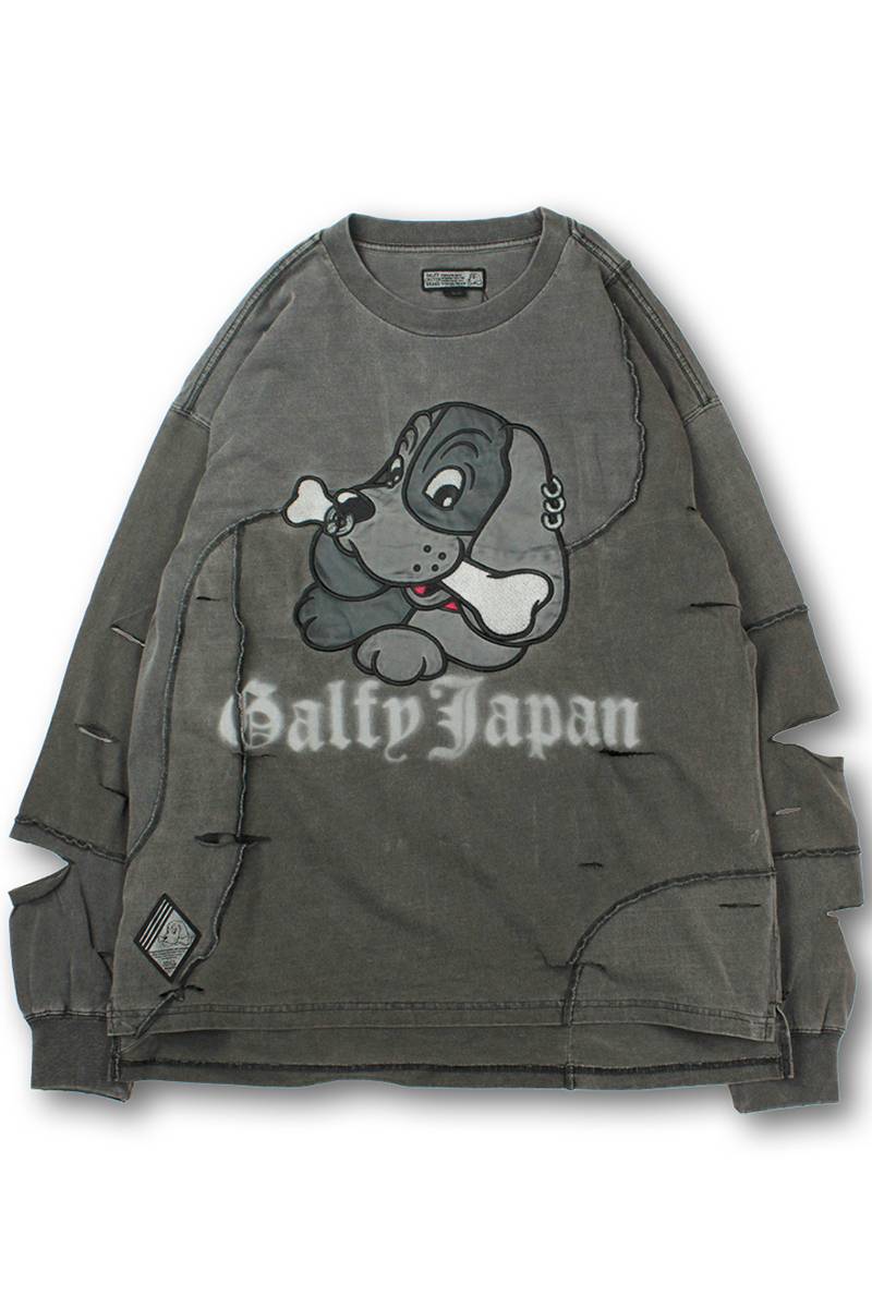 GALFY(ガルフィー) ツギハギゾンビロンTee - BLACK / ロック GALFY(ガルフィー) ツギハギゾンビロンTee - BLACK / ロック