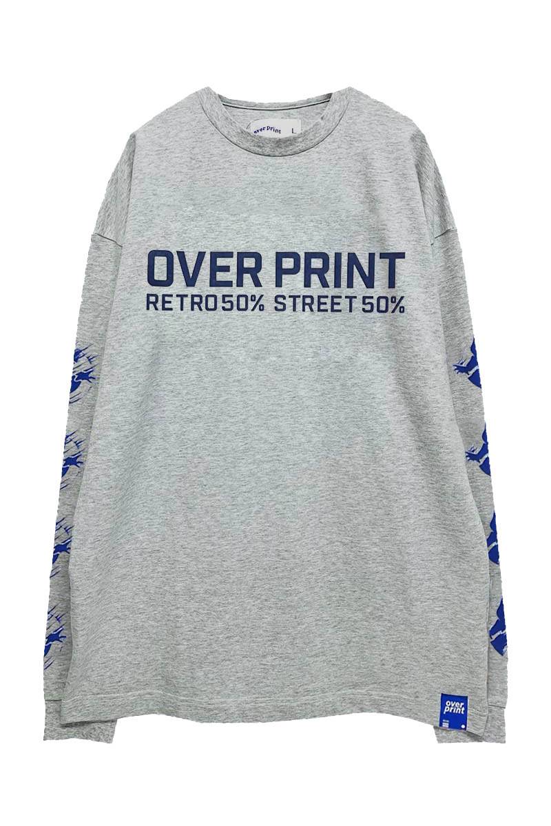over print (オーバープリント) GHOST BUSTERS LS Tee 1 ash gray