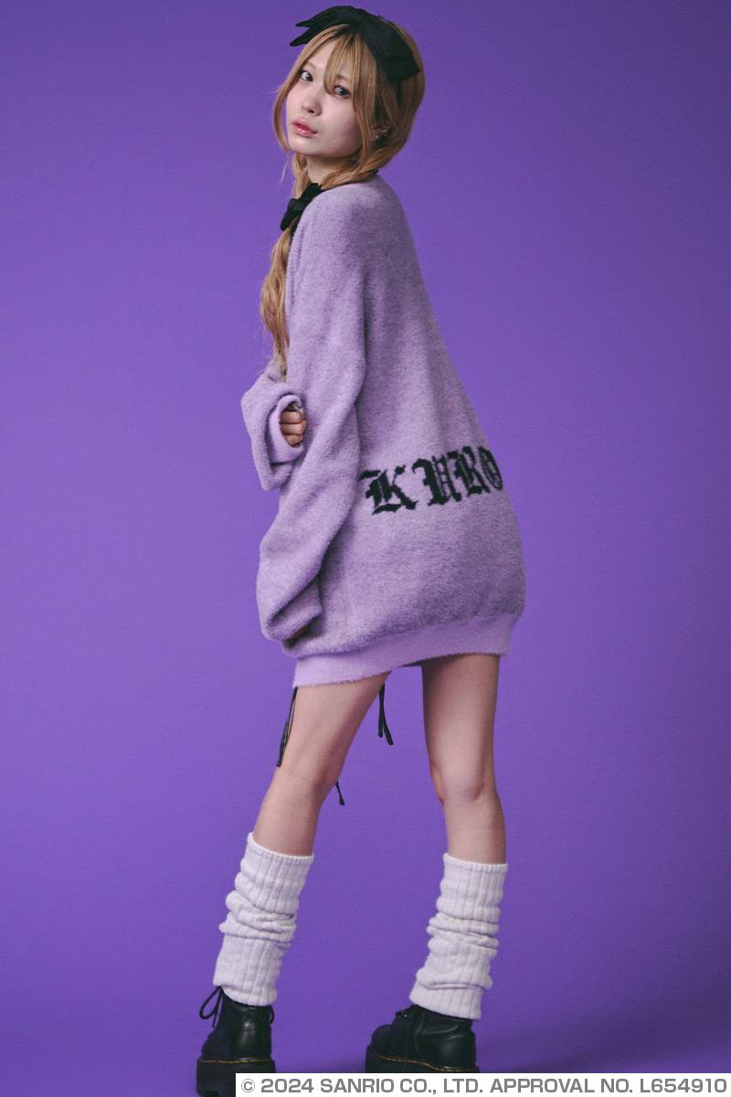 クロミ×GALFY(ガルフィー) ふわふわシャギーニット - Purple クロミ×GALFY(ガルフィー) ふわふわシャギーニット - Purple