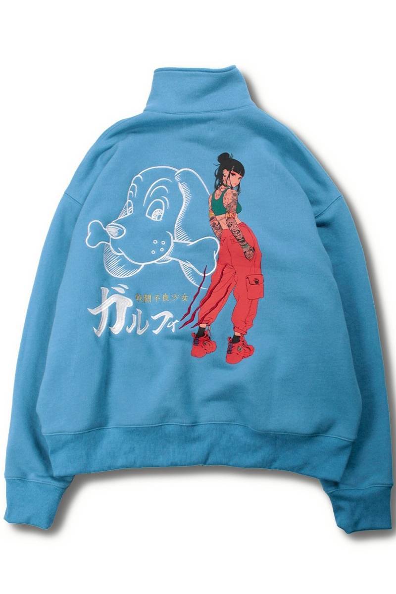 GALFY(ガルフィー)謎アニメスウェットジャージ - Blue