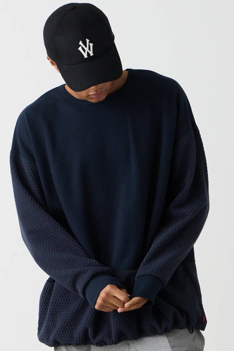 VIRGOwearworks(ヴァルゴウェアワークス) NEBULA HYBRID CREW SWT - Navy
