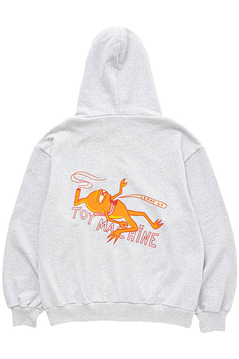 TOY MACHINE (トイマシーン) (HEAVY WEIGHT) LEMME GO SWEAT ZIP PARKA - Ash