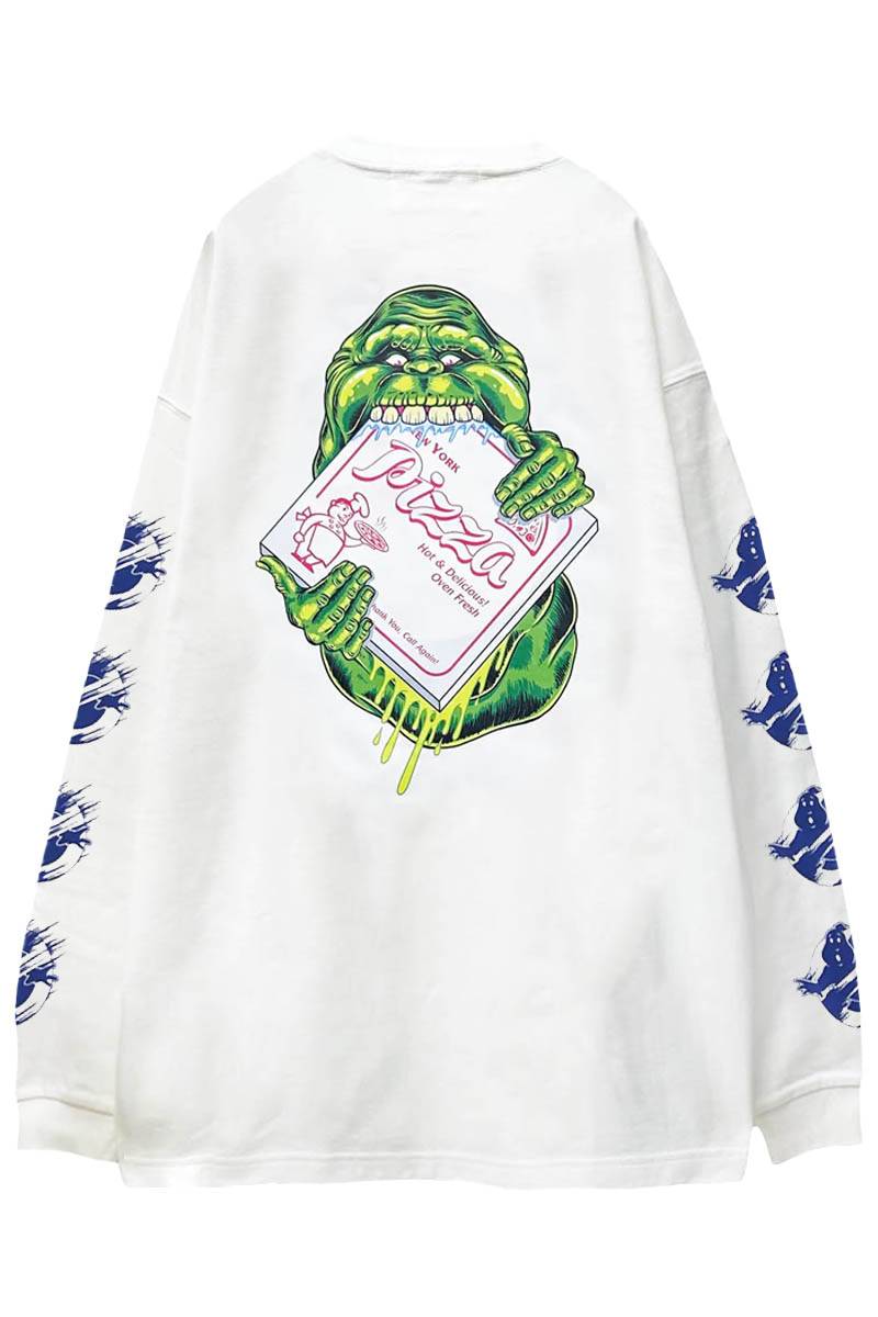 over print (オーバープリント) GHOST BUSTERS LS Tee 4 white
