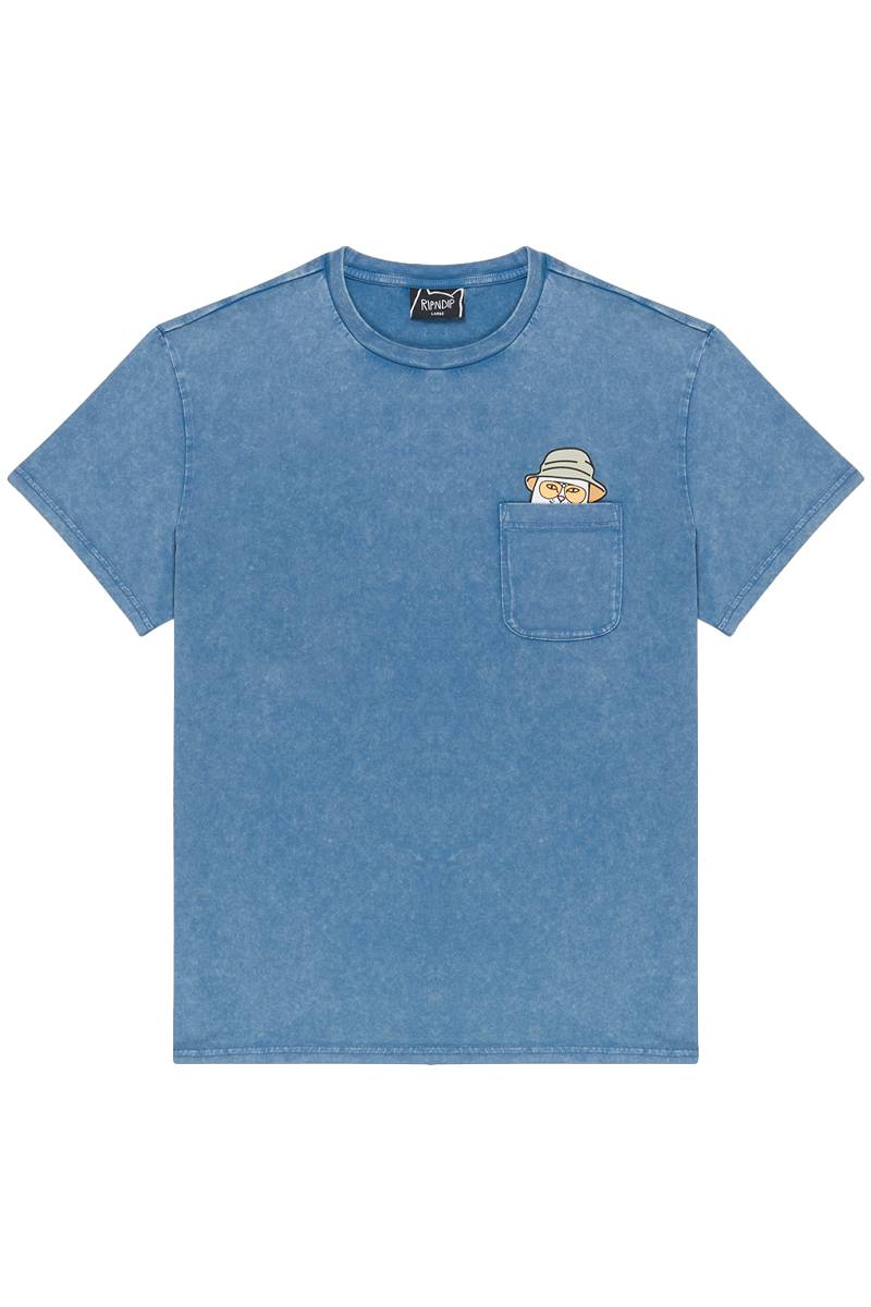 RIPNDIP(リップンディップ) Nermal S Thompson Pocket Tee - Slate Mineral Wash