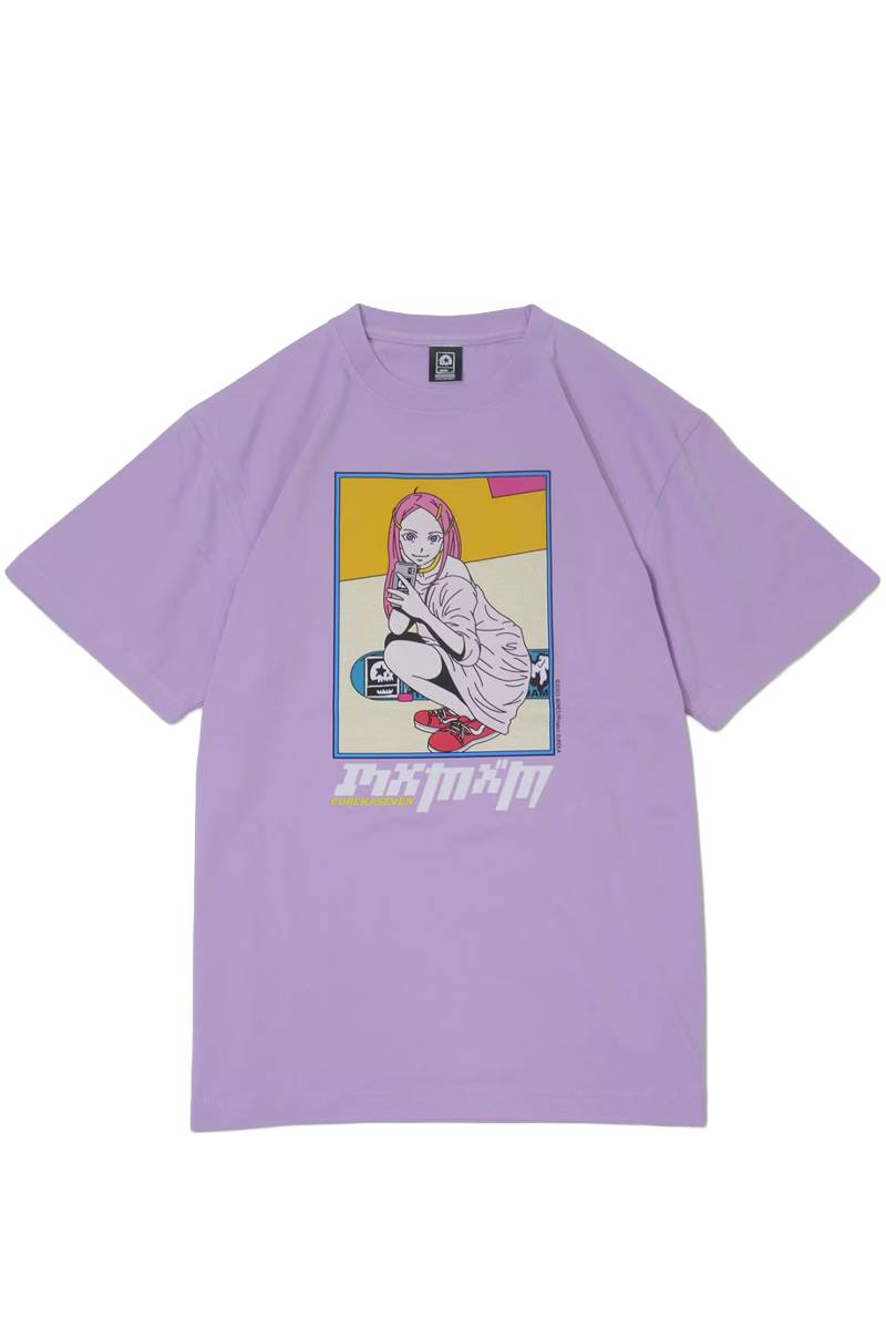 交響詩篇エウレカセブン x MAGICAL MOSH MISFITS(マジカルモッシュミスフィッツ) "ANEMONE" TEE - Purple